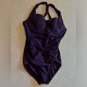 Lands' End Deep Purple Swimwear